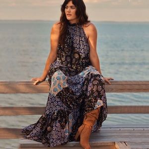Anthropologie Katrina Patchwork Maxi Dress